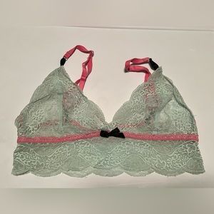 Size small seafoam bralette lace unlined